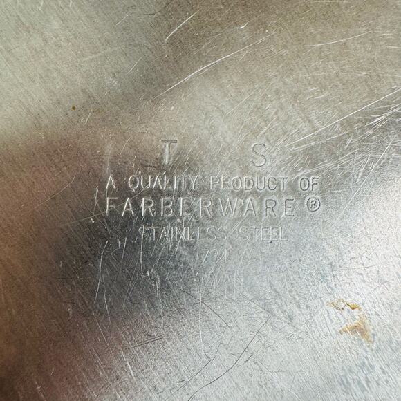 Farberware Stainless Steel 2 Piece Nesting Mixing Bowl Set Thumb Rings - Picture 4 of 9